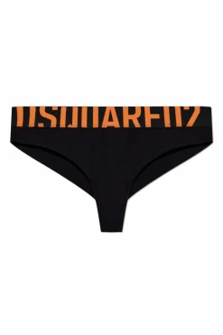 Dsquared2 CZARNY Slipy z logo