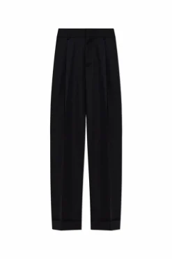 Dsquared2 CZARNY Spodnie w kant