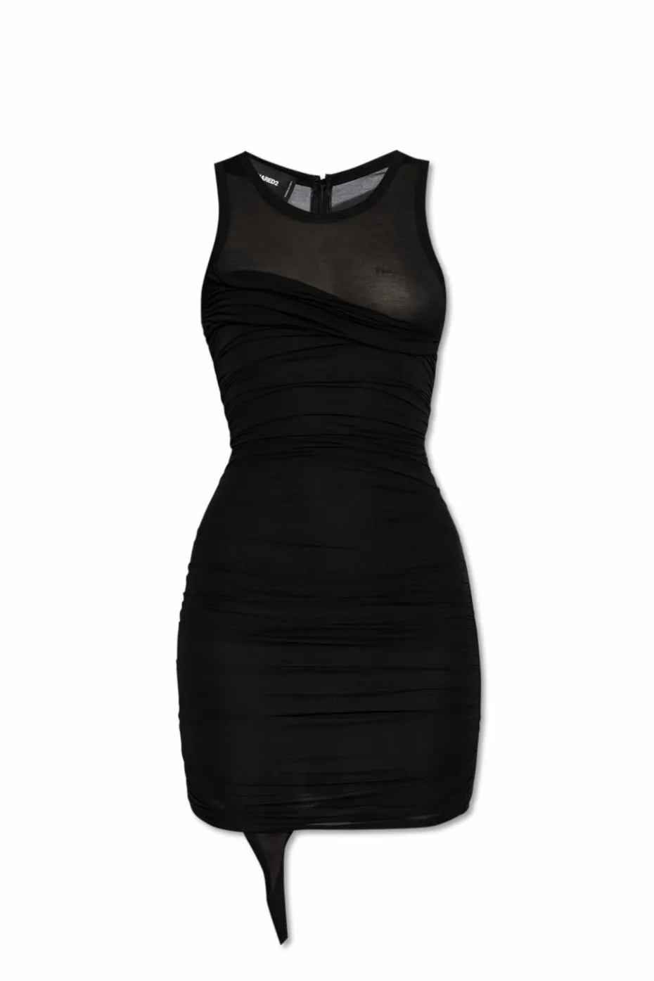 Dsquared2 CZARNY Sukienka z drapowaniem