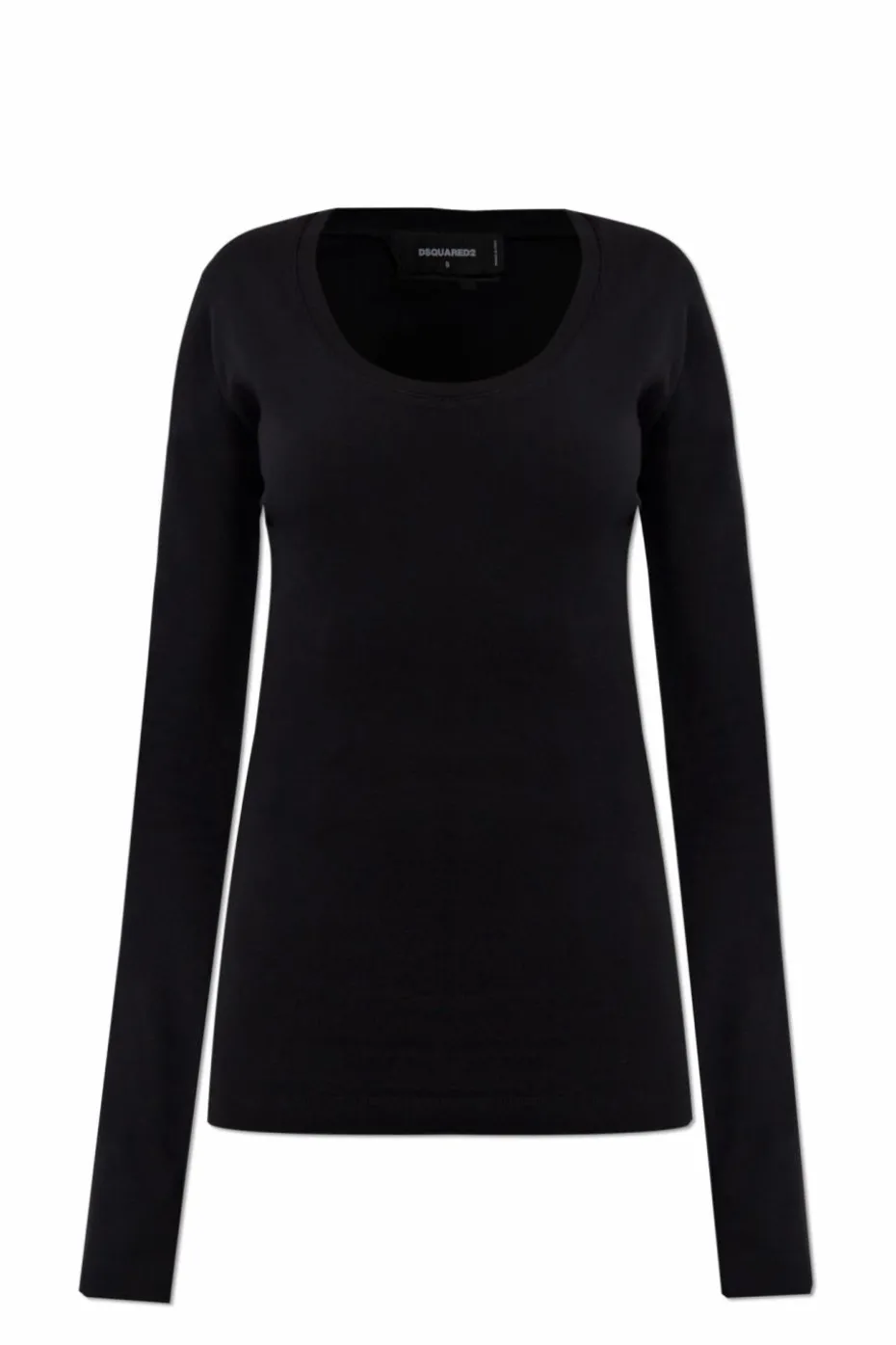 Dsquared2 CZARNY Top z długimi rękawami