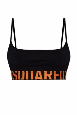 Dsquared2 CZARNY Top z logo