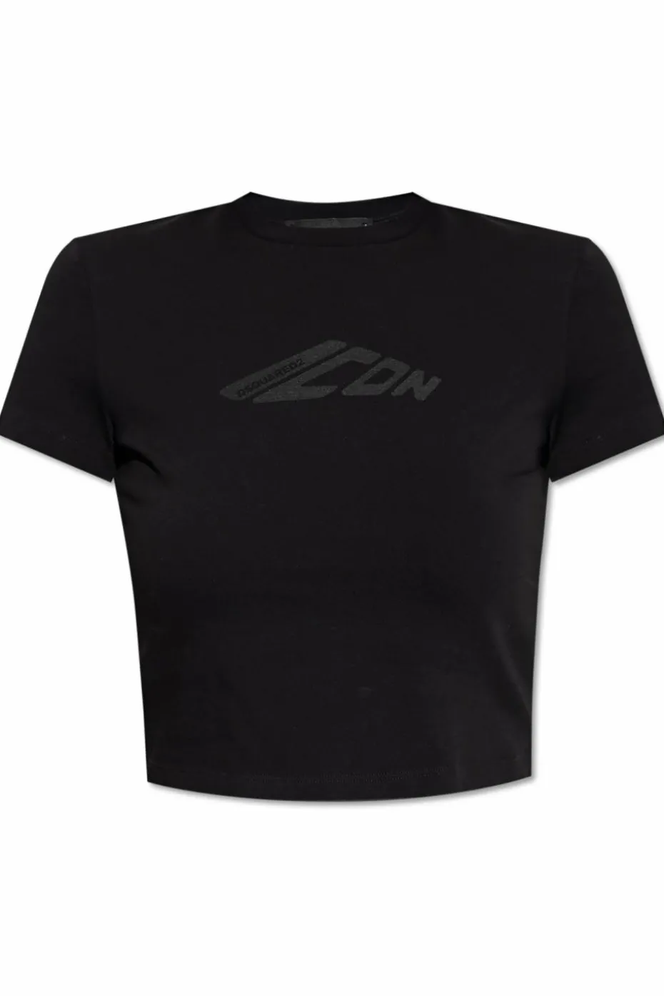 Dsquared2 CZARNY T-shirt z logo