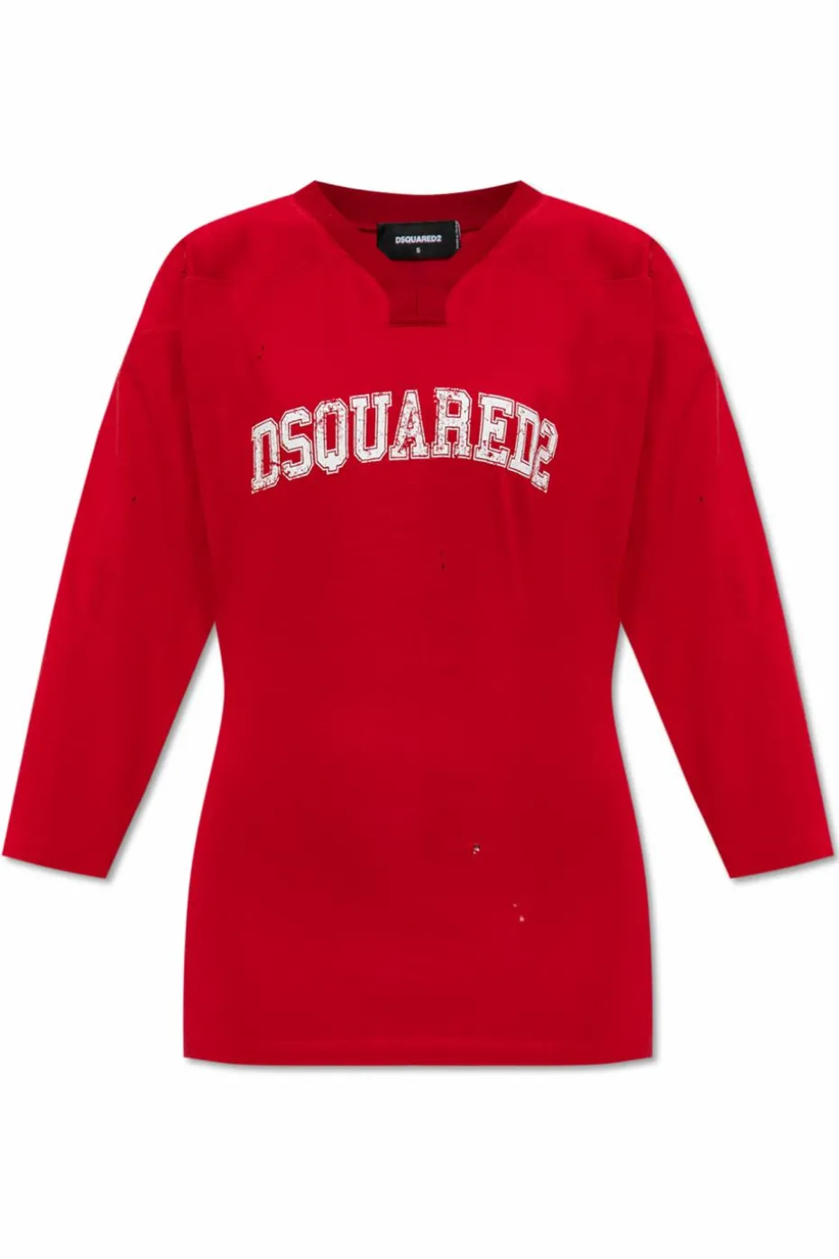 Dsquared2 CZERWONY T-shirt z logo