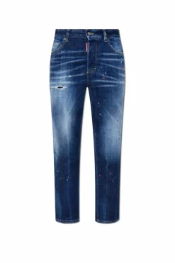 Dsquared2 GRANATOWY Jeansy `Boston`