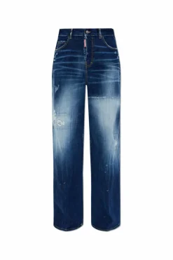 Dsquared2 GRANATOWY Jeansy `Traveller`