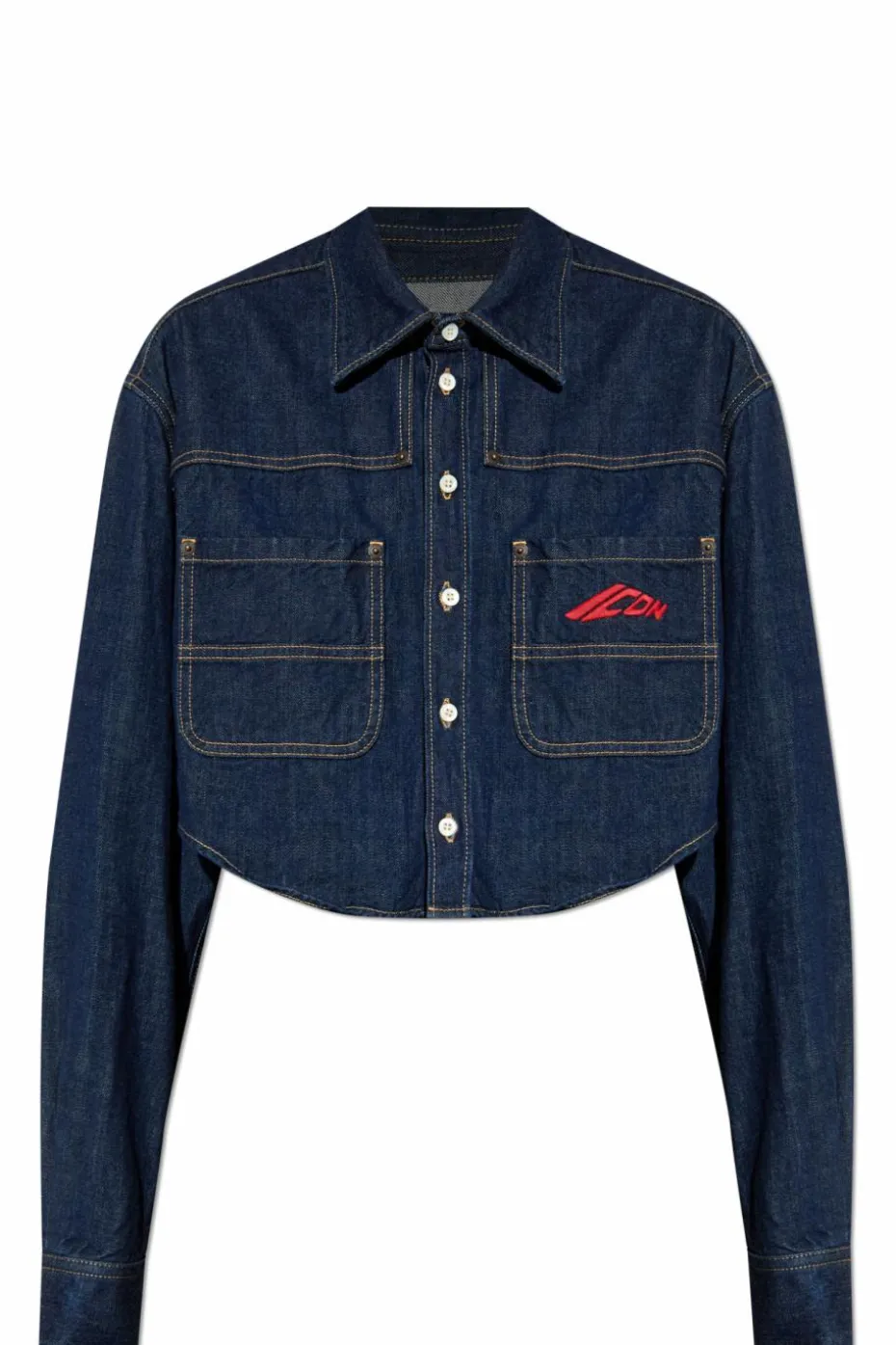 Dsquared2 GRANATOWY Koszula jeansowa