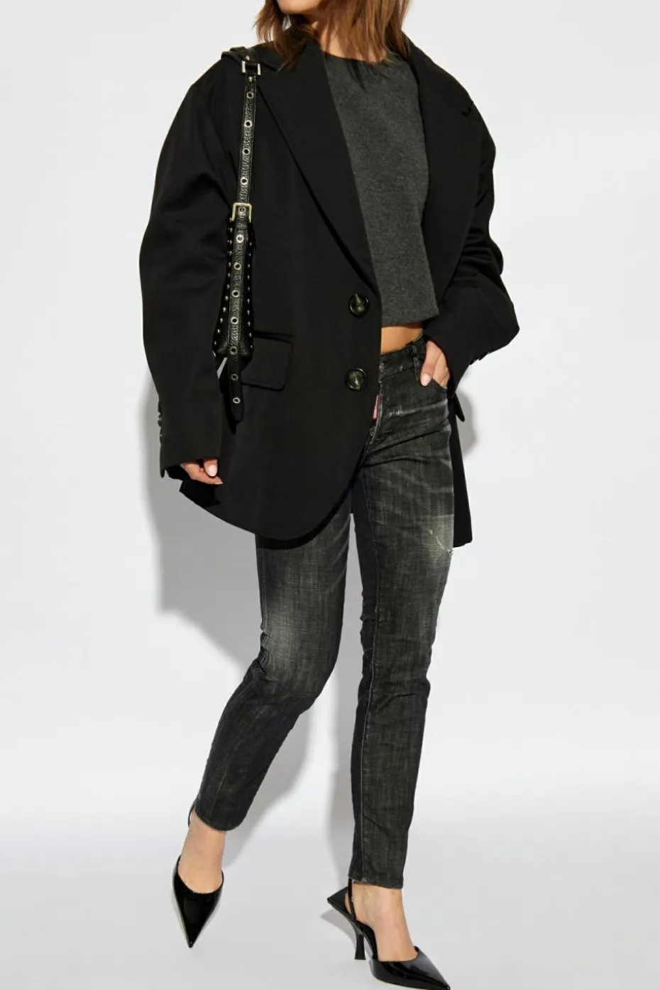 Dsquared2 SZARY Jeansy `Jennifer`