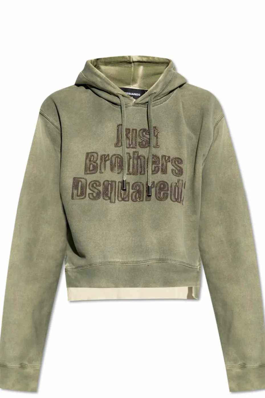 Dsquared2 ZIELONY Bluza z kapturem