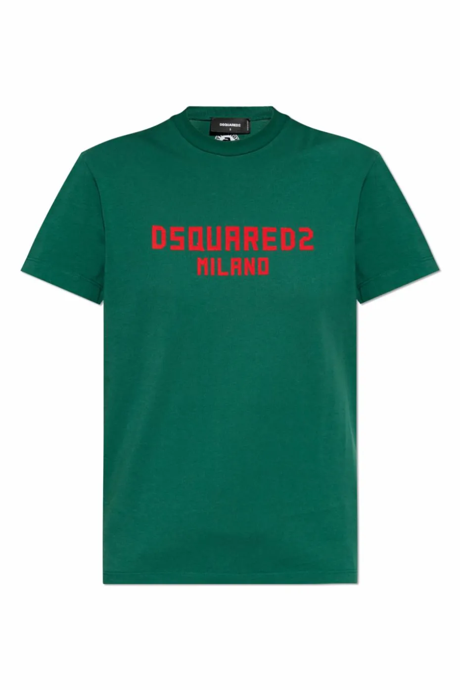 Dsquared2 ZIELONY T-shirt z logo