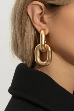 Dsquared2 ZŁOTY Kolczyki z ogniwami