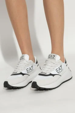 EA7 Emporio Armani BIAŁY Buty sportowe z logo