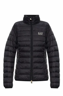 EA7 Emporio Armani CZARNY Ocieplana kurtka