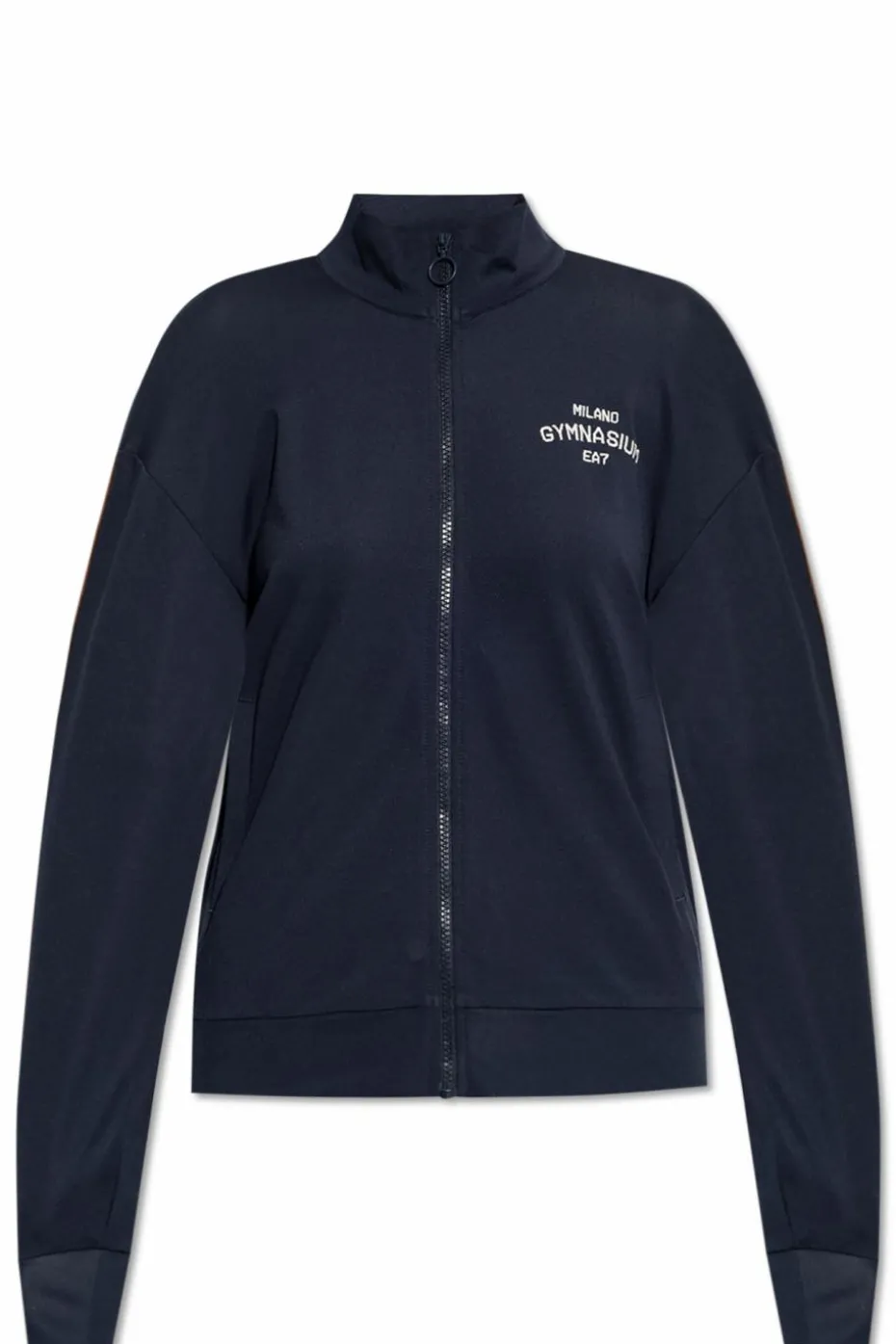 EA7 Emporio Armani GRANATOWY Bluza z wyszytym logo