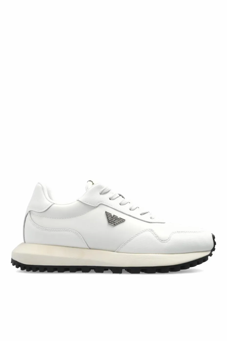 Emporio Armani kremowy Buty sportowe z logo