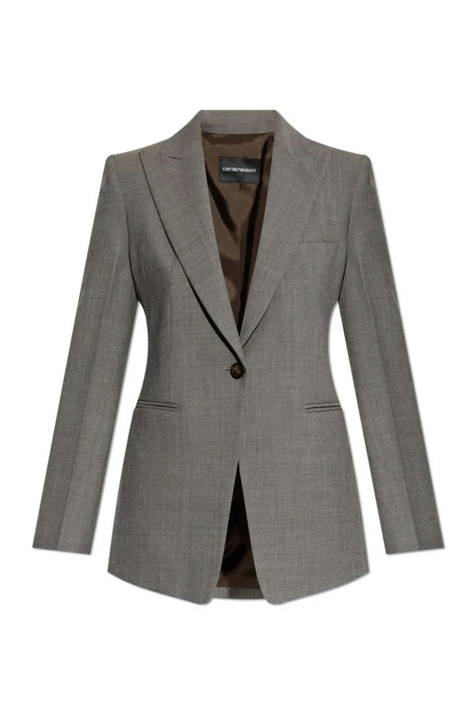 Emporio Armani SZARY wełniana marynarka