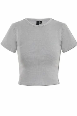 ENTIRE STUDIOS SZARY T-shirt `Micro Waffle`