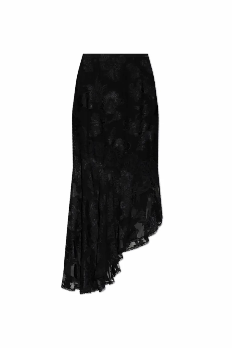 Etro CZARNY Spódnica z koronkowym wykończeniem