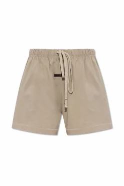 Fear Of God Essentials beżowy Bawełniane szorty
