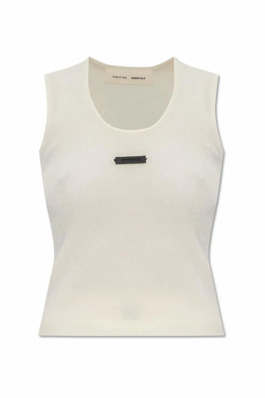 Fear Of God Essentials BIAŁY T-shirt z logo