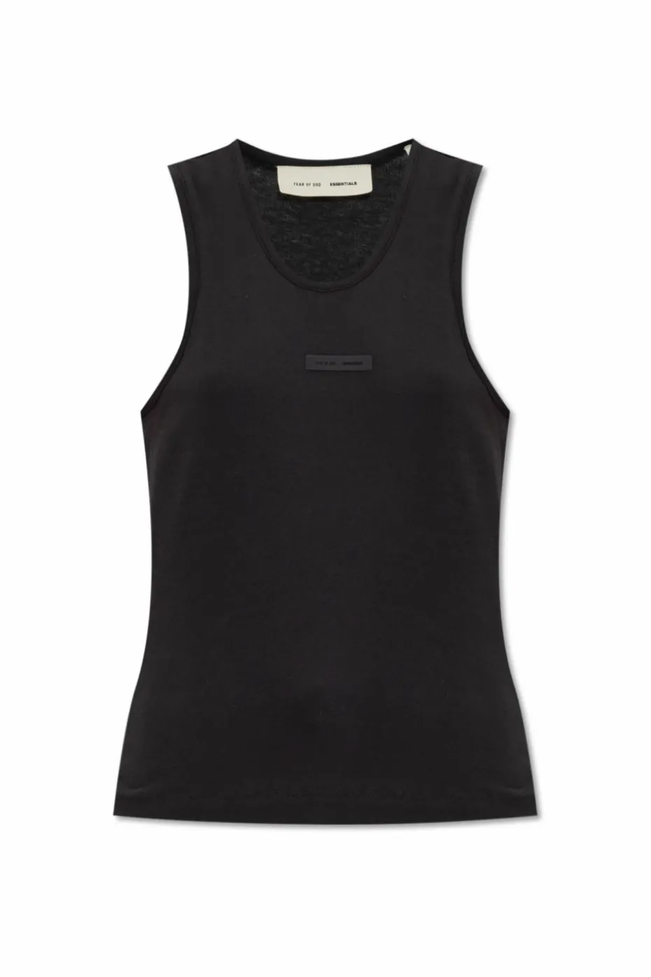 Fear Of God Essentials CZARNY T-shirt z logo