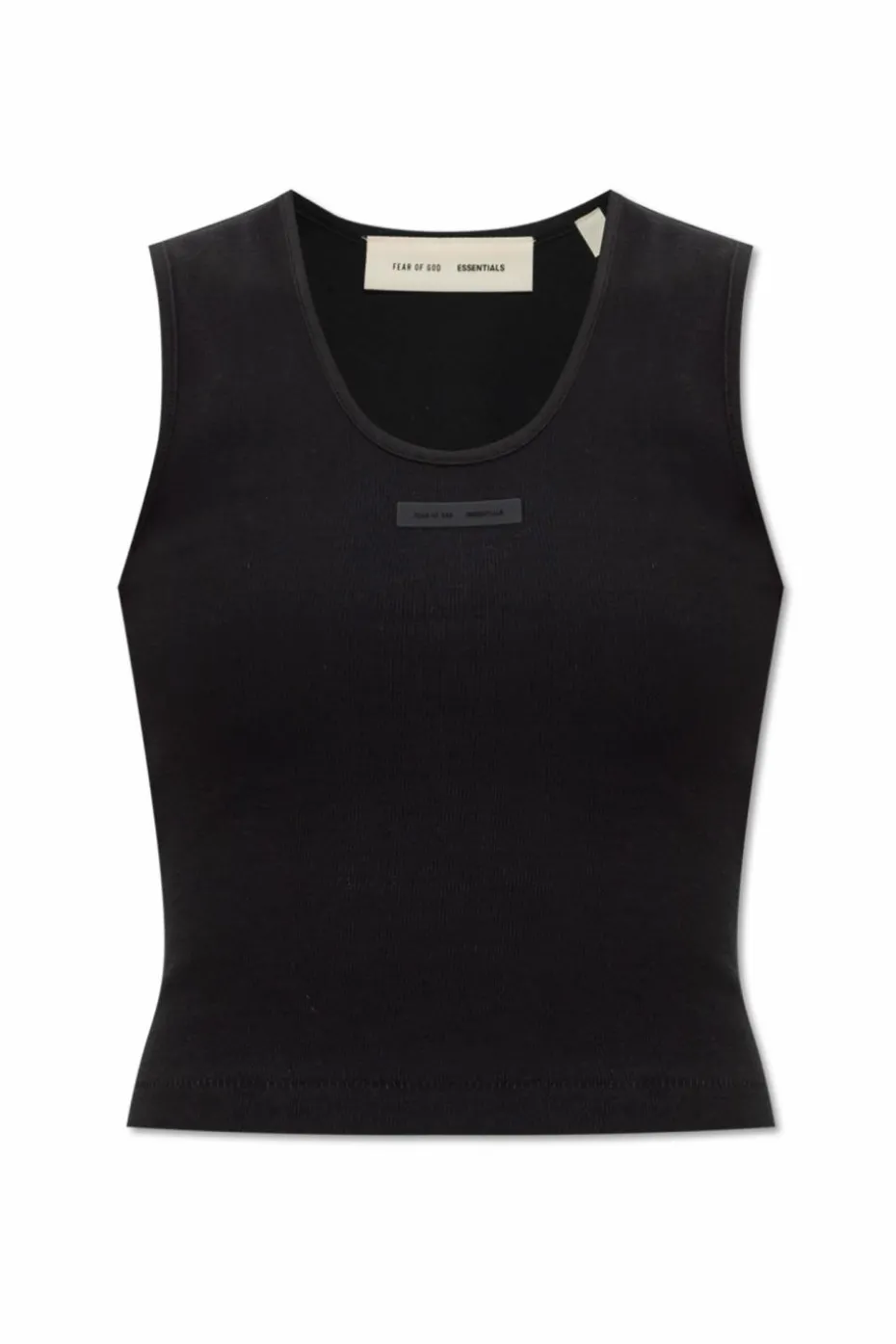 Fear Of God Essentials CZARNY T-shirt z logo