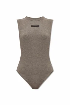 Fear Of God Essentials SZARY Body z logo