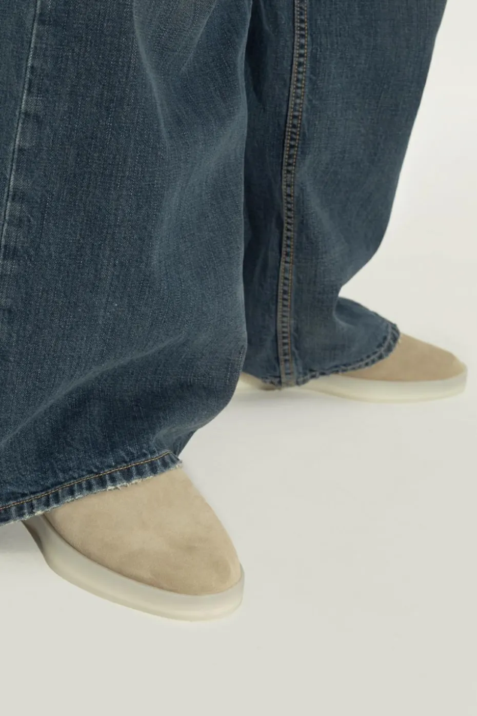 Fear Of God SZARY Skórzane buty