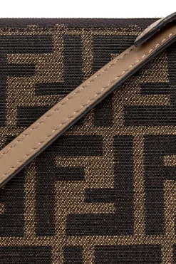 Fendi BRĄZOWY Torba na ramię `Baguette`