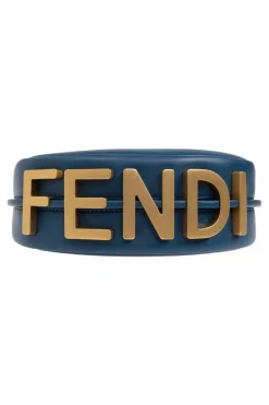 Fendi GRANATOWY Torba do ręki Fendigraphy Mini’