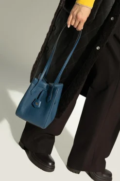 Fendi GRANATOWY Torba na ramię ‘Origami Mini’