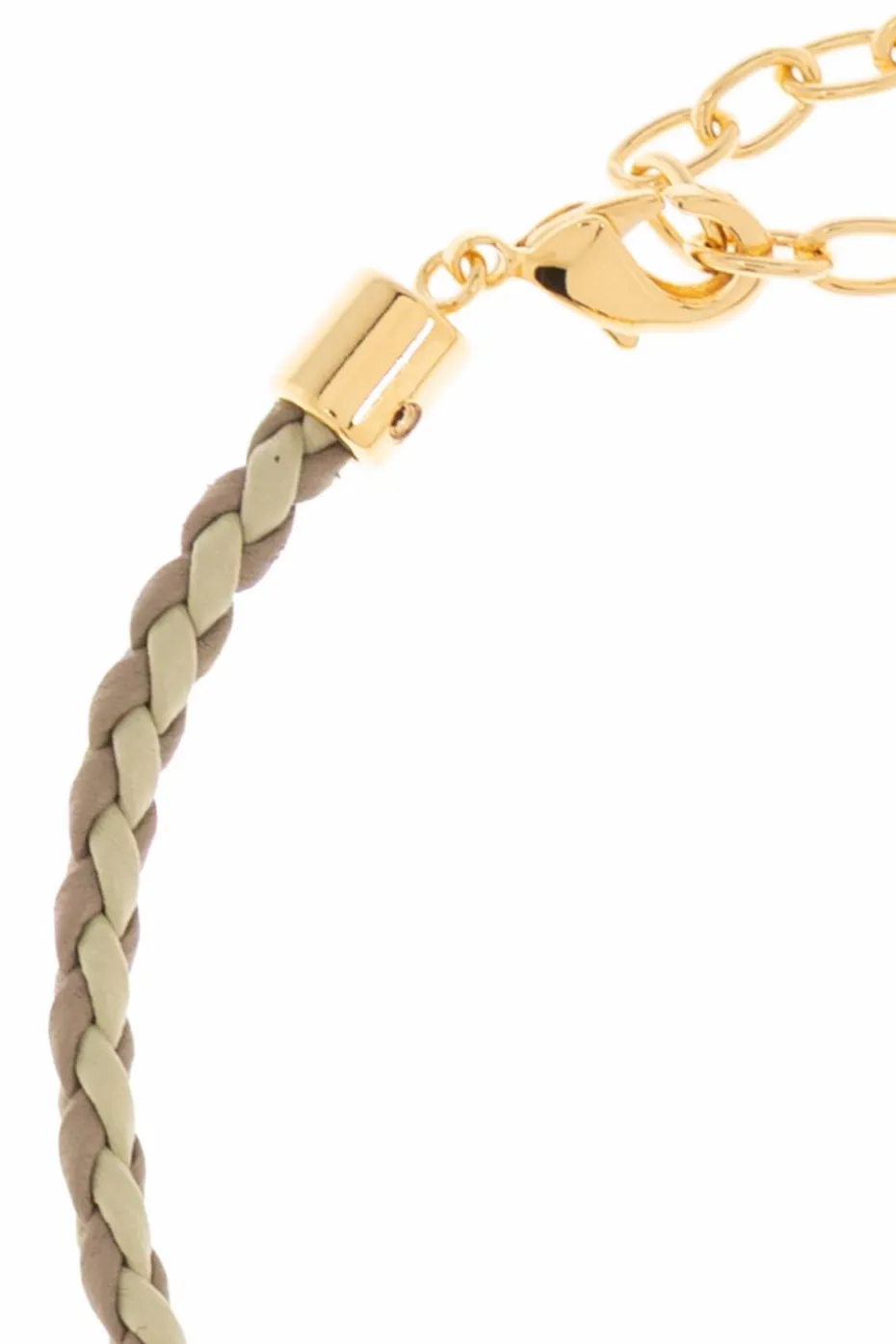 Fendi MULTIKOLOR Skórzana bransoleta z logo