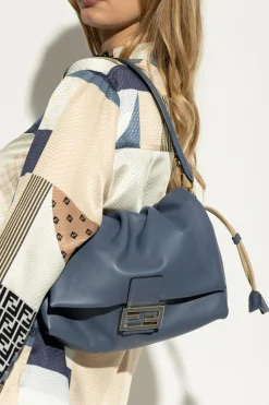 Fendi NIEBIESKI Torba na ramię `Mamma Medium`