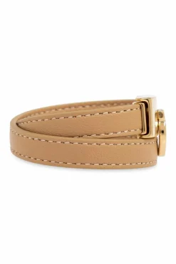 FERRAGAMO beżowy Skórzana bransoleta