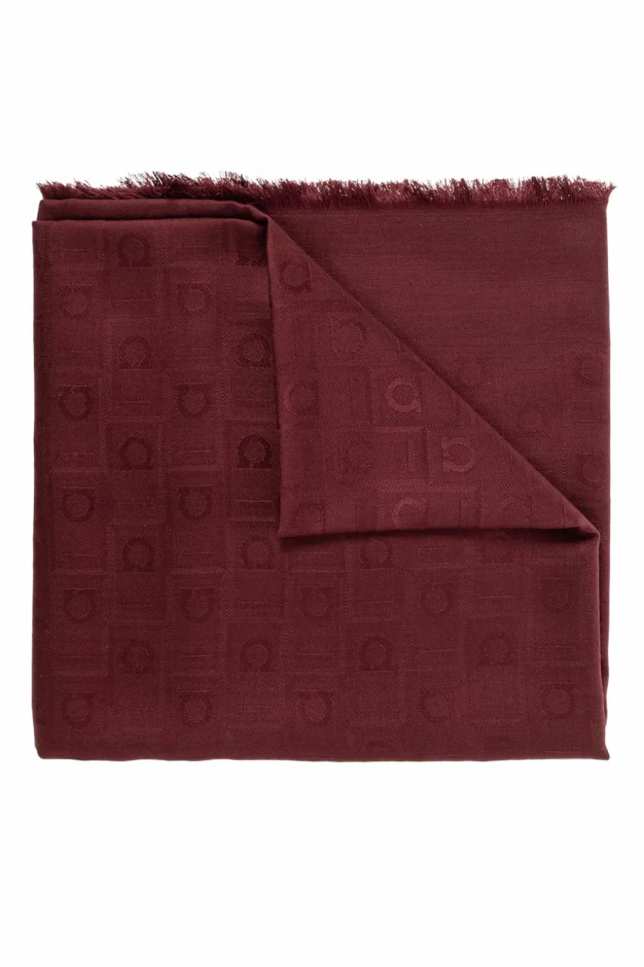 FERRAGAMO BORDO Szal z monogramem