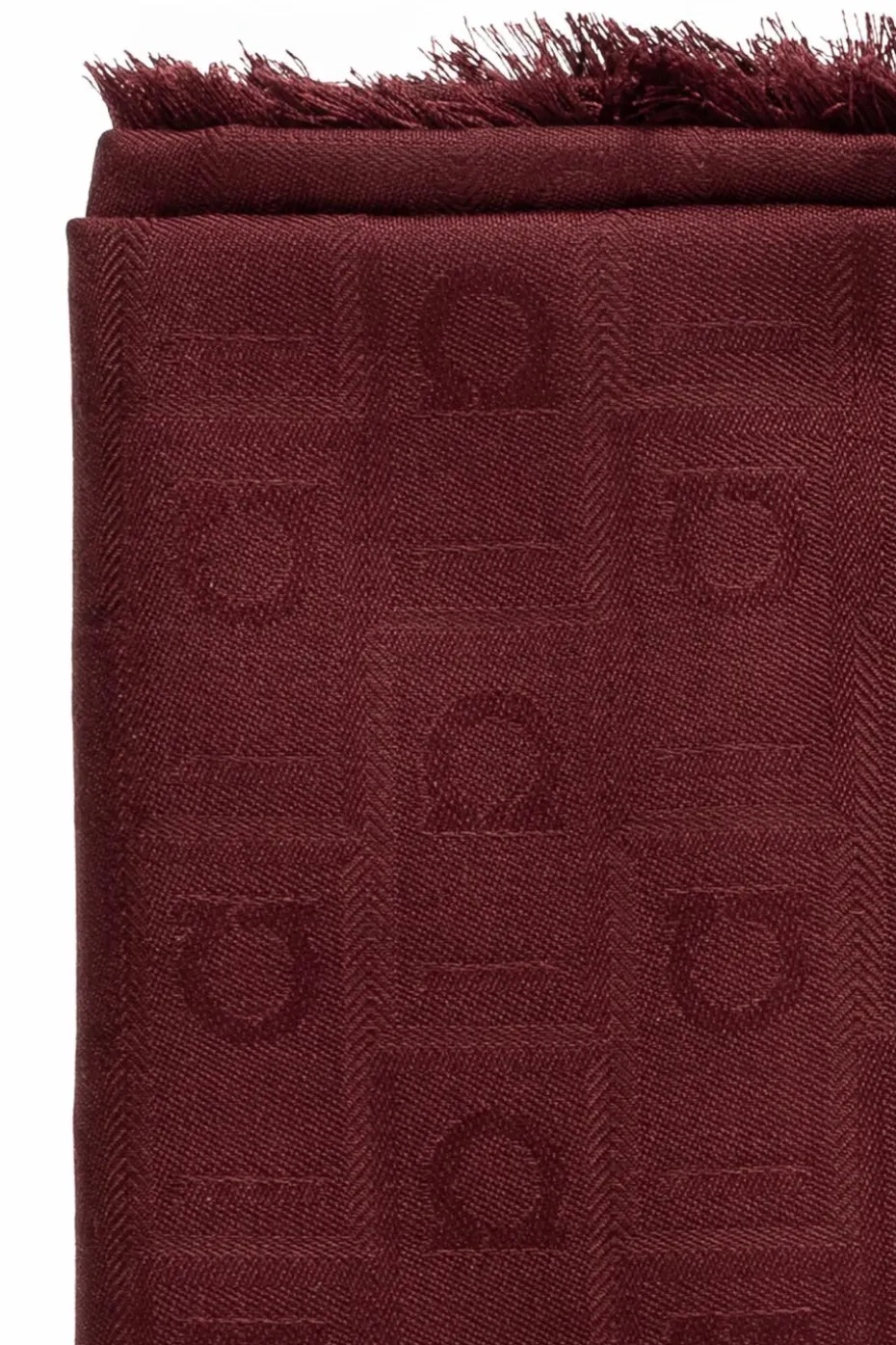 FERRAGAMO BORDO Szal z monogramem