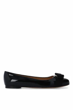 FERRAGAMO CZARNY Baleriny ‘Varina’