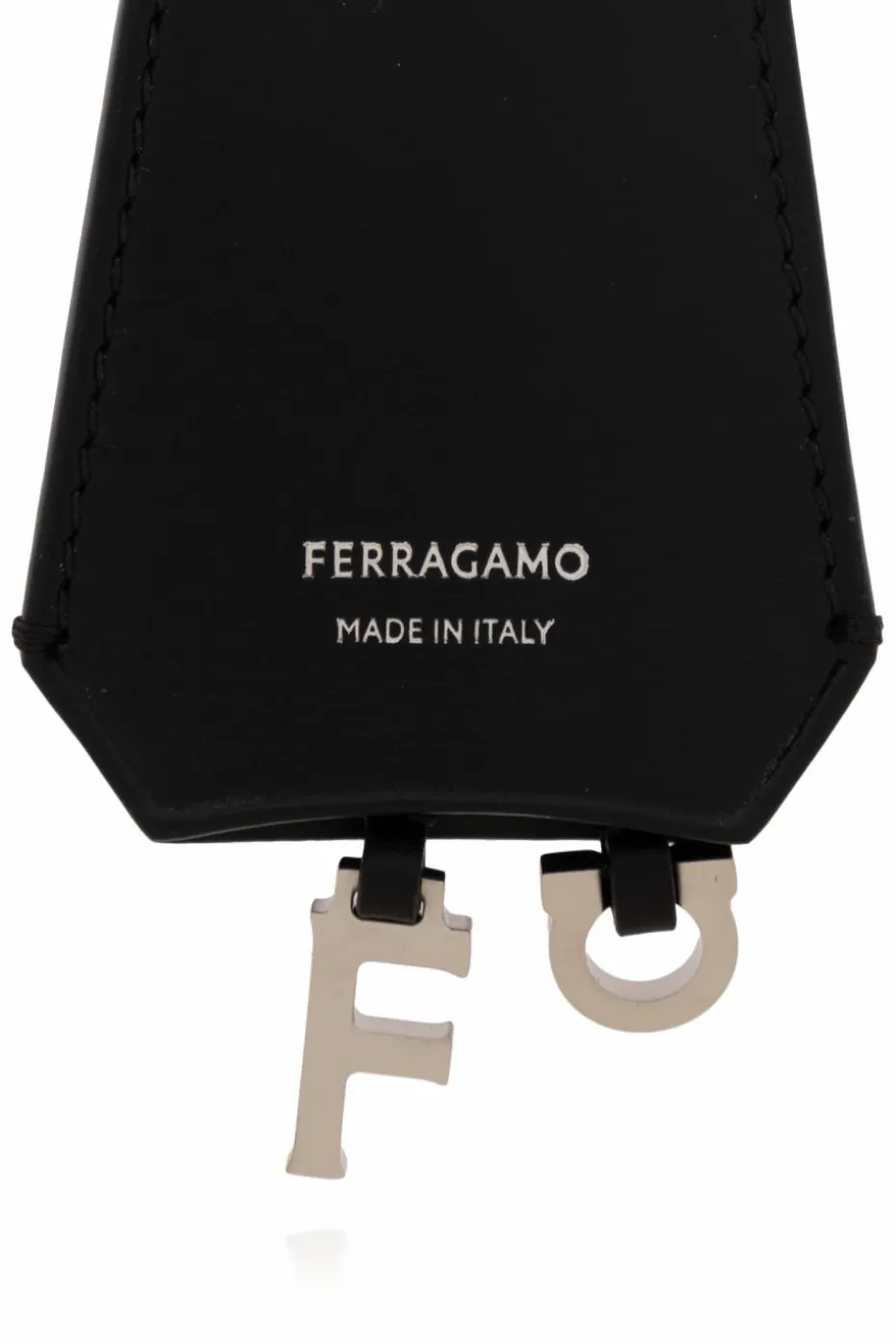 FERRAGAMO CZARNY Brelok do kluczy