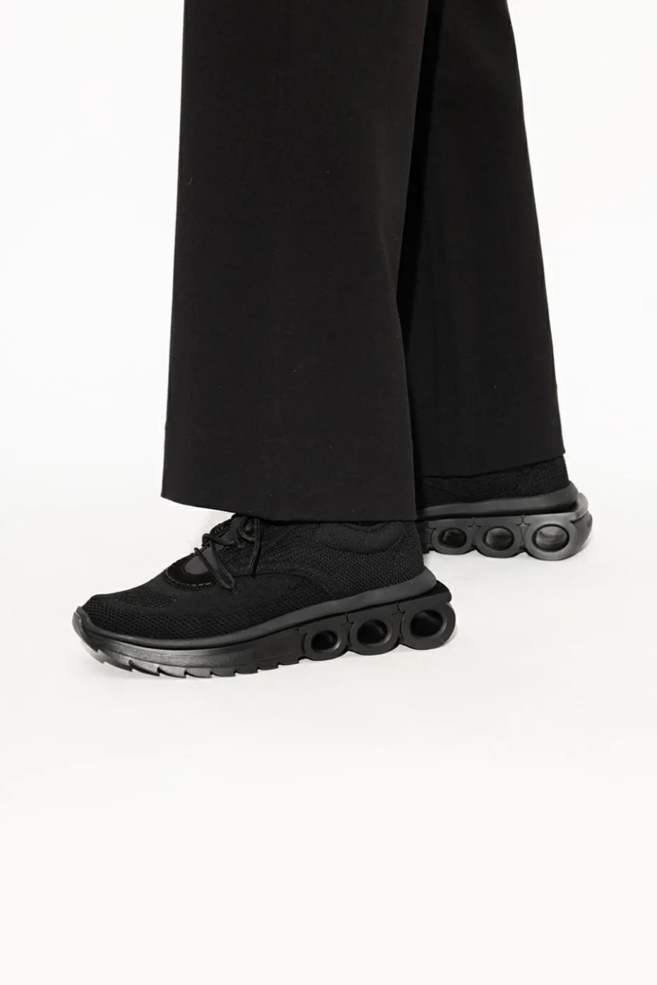 FERRAGAMO CZARNY Buty sportowe ‘Nima’