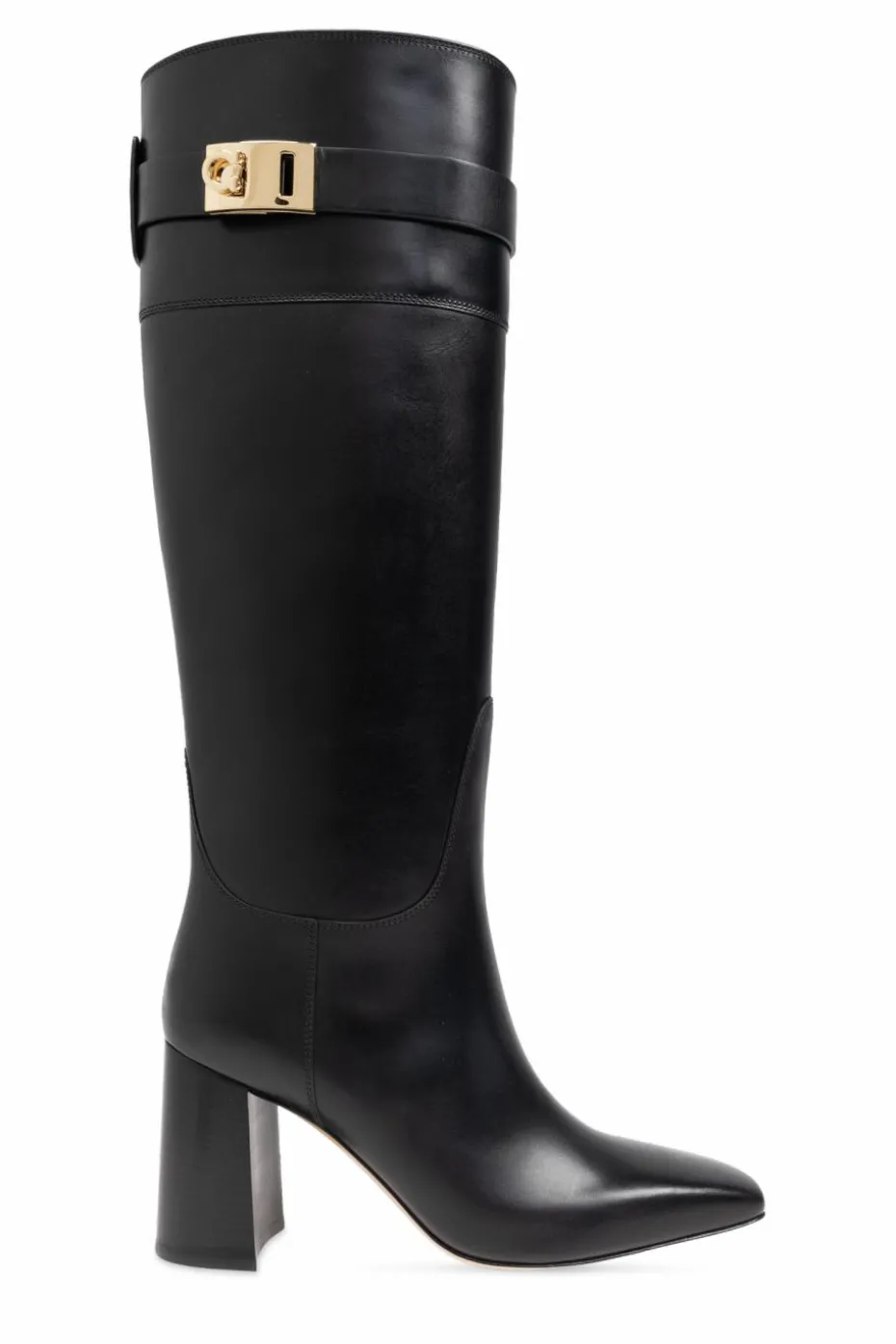 FERRAGAMO CZARNY Kozaki na obcasie `Rol`