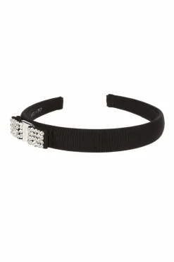 FERRAGAMO CZARNY Opaska do włosów