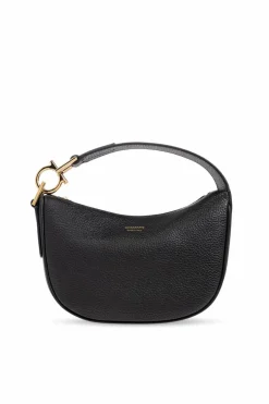 FERRAGAMO CZARNY Skórzana torba do ręki