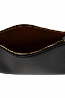 FERRAGAMO CZARNY Skórzana kosmetyczka
