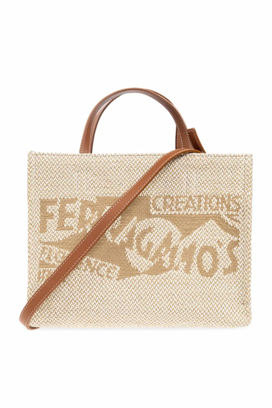 FERRAGAMO kremowy Torba `Sign Small` typu `shopper`