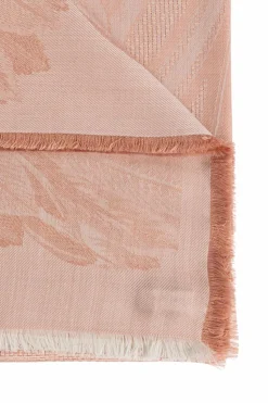 FERRAGAMO RÓŻOWY Chusta z dekoracyjnym wzorem