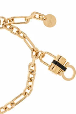 FERRAGAMO ZŁOTY Bransoleta z zawieszkami