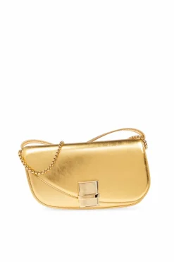 FERRAGAMO ZŁOTY Torba na ramię `Fiamma XS`