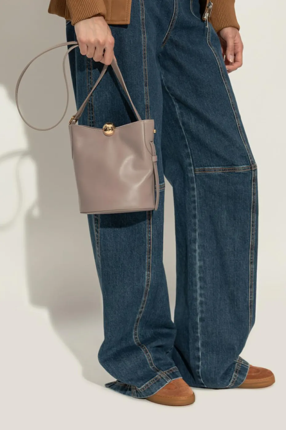 Furla beżowy Torba na ramię `Sfera Soft Mini`