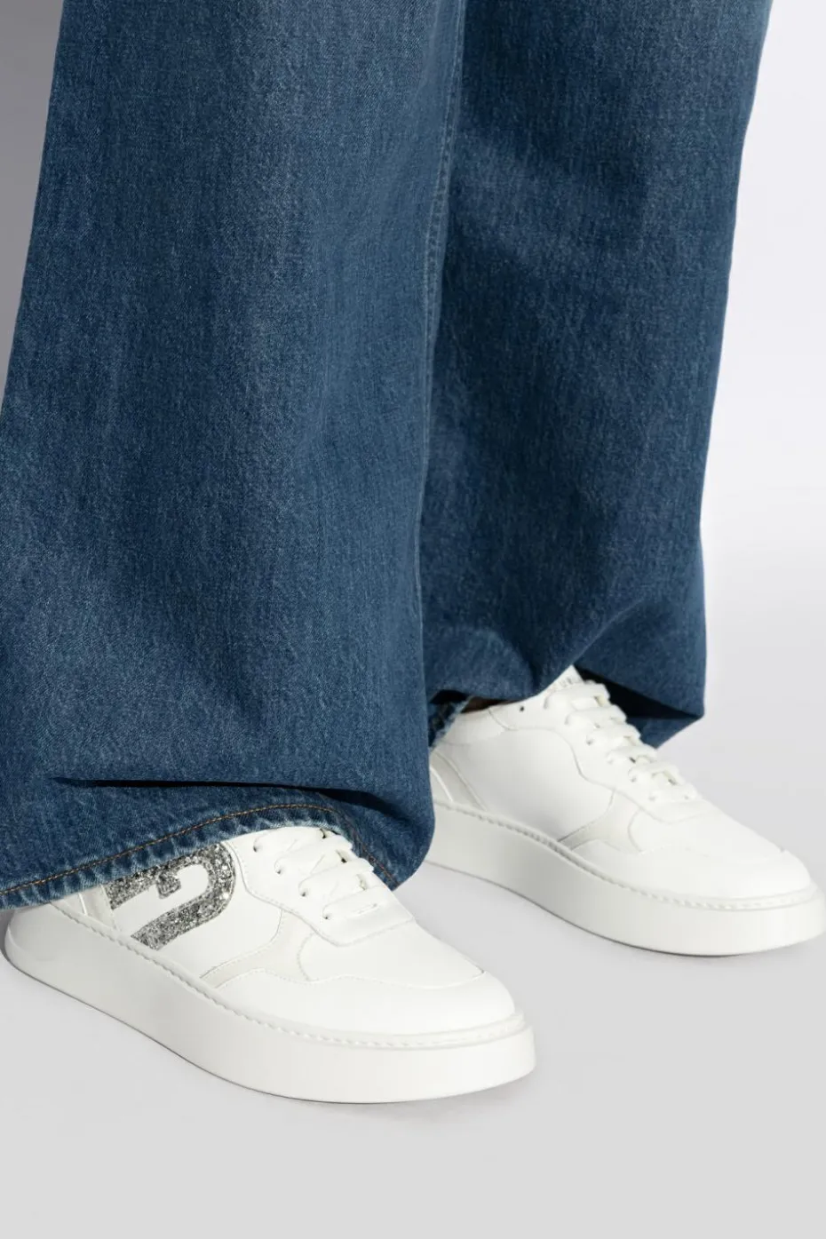 Furla BIAŁY Buty sportowe z logo