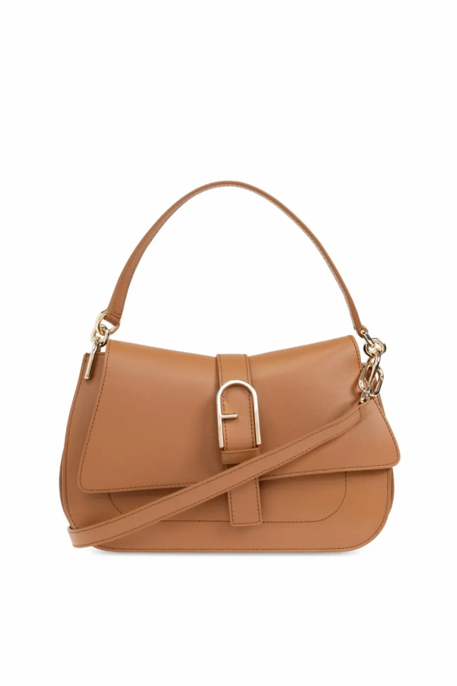 Furla BRĄZOWY Torba do ręki ‘Flow Medium’