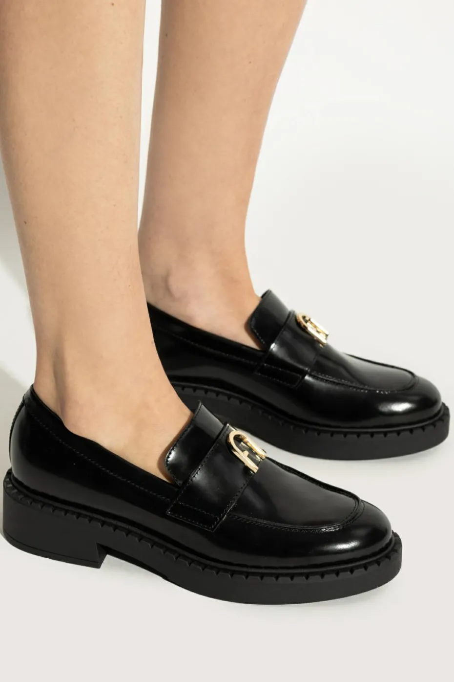 Furla CZARNY Buty `New Legacy` typu `loafers`
